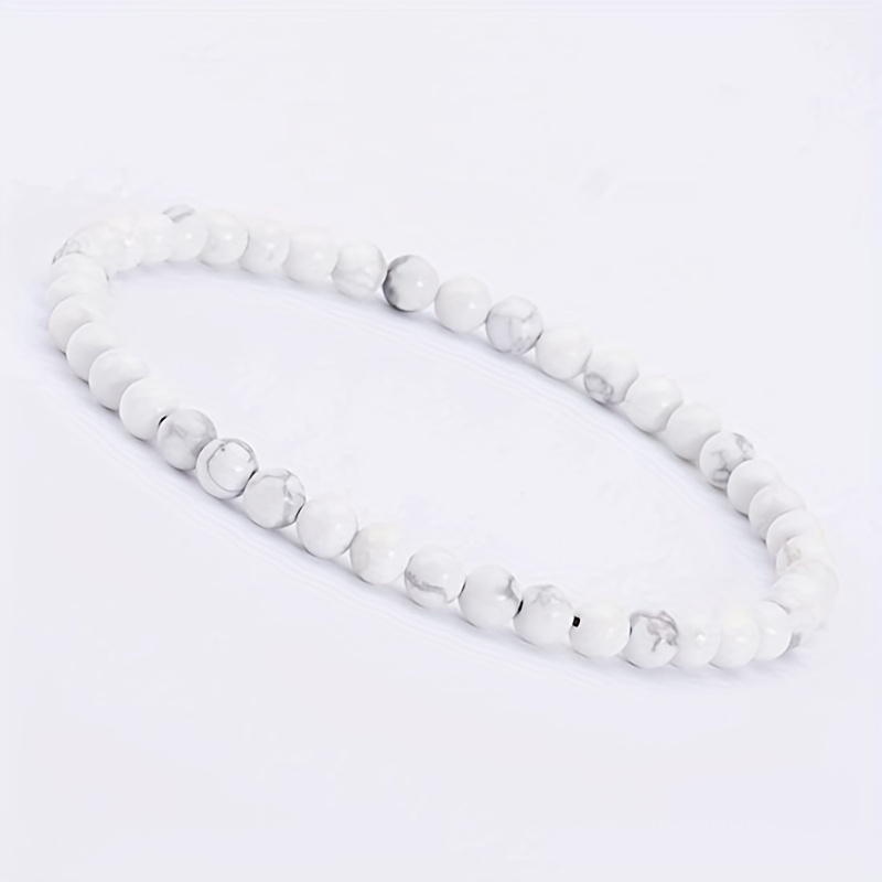 4MM Bead Mini Gemstone Bracelet for Women Men